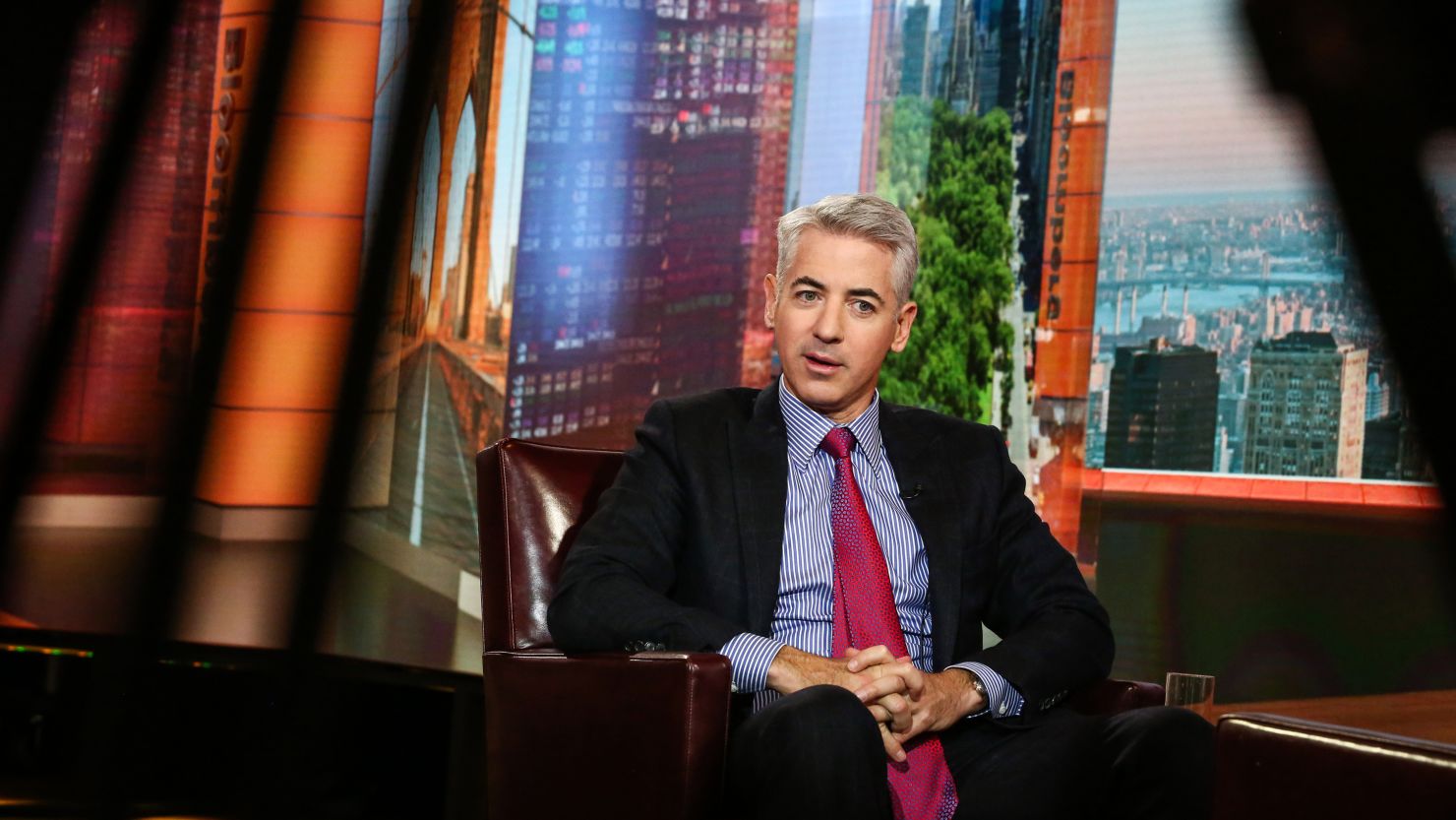 Bill Ackman, chief executive officer of Pershing Square Capital Management LP, speaks during a Bloomberg Television interview in New York, U.S., on Wednesday, Nov. 1, 2017. Ackman discussed his proxy fight at Automatic Data Processing. Photographer: Christopher Goodney/Bloomberg via Getty Images