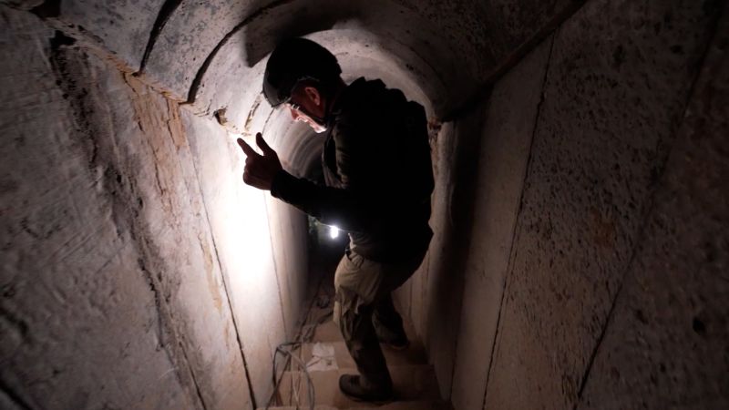 Video: CNN reporter crawls over 60 feet underground to visit tunnels IDF says were used by Hamas