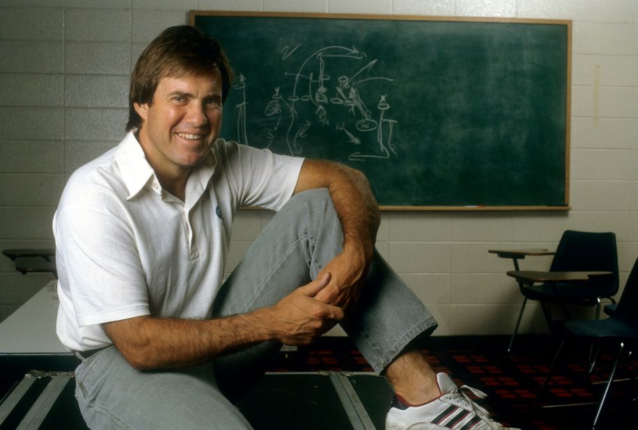 Belichick poses for a portrait in 1985.