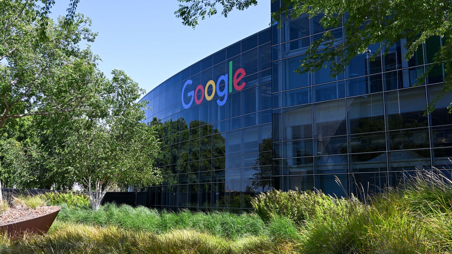 MOUNTAIN VIEW, CA - MAY 15: Google Headquarters is seen in Mountain View, California, United States on May 15, 2023. (Photo by Tayfun Coskun/Anadolu Agency via Getty Images)