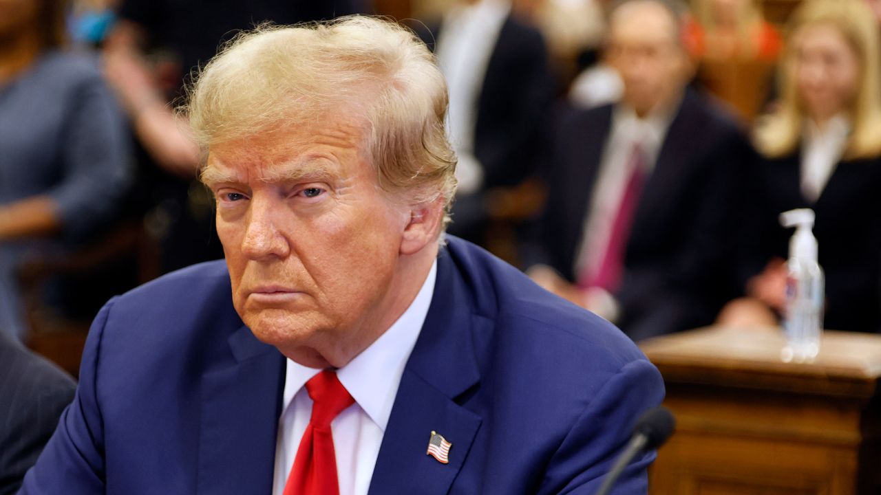 NEW YORK, NEW YORK - JANUARY 11: Former U.S. President Donald Trump sits in New York State Supreme Court during his civil fraud trial on January 11, 2024 in New York City. Trump won't make his own closing arguments after his lawyers objected to  Judge Arthur Engoron insistence that Trump stay within the bounds of "relevant, material facts that are in evidence" of the case. Trump faces a permanent ban from running a business in New York state and $370 million in penalties in the case brought by state Attorney General Letitia James. (Photo by Michael M. Santiago/Getty Images)