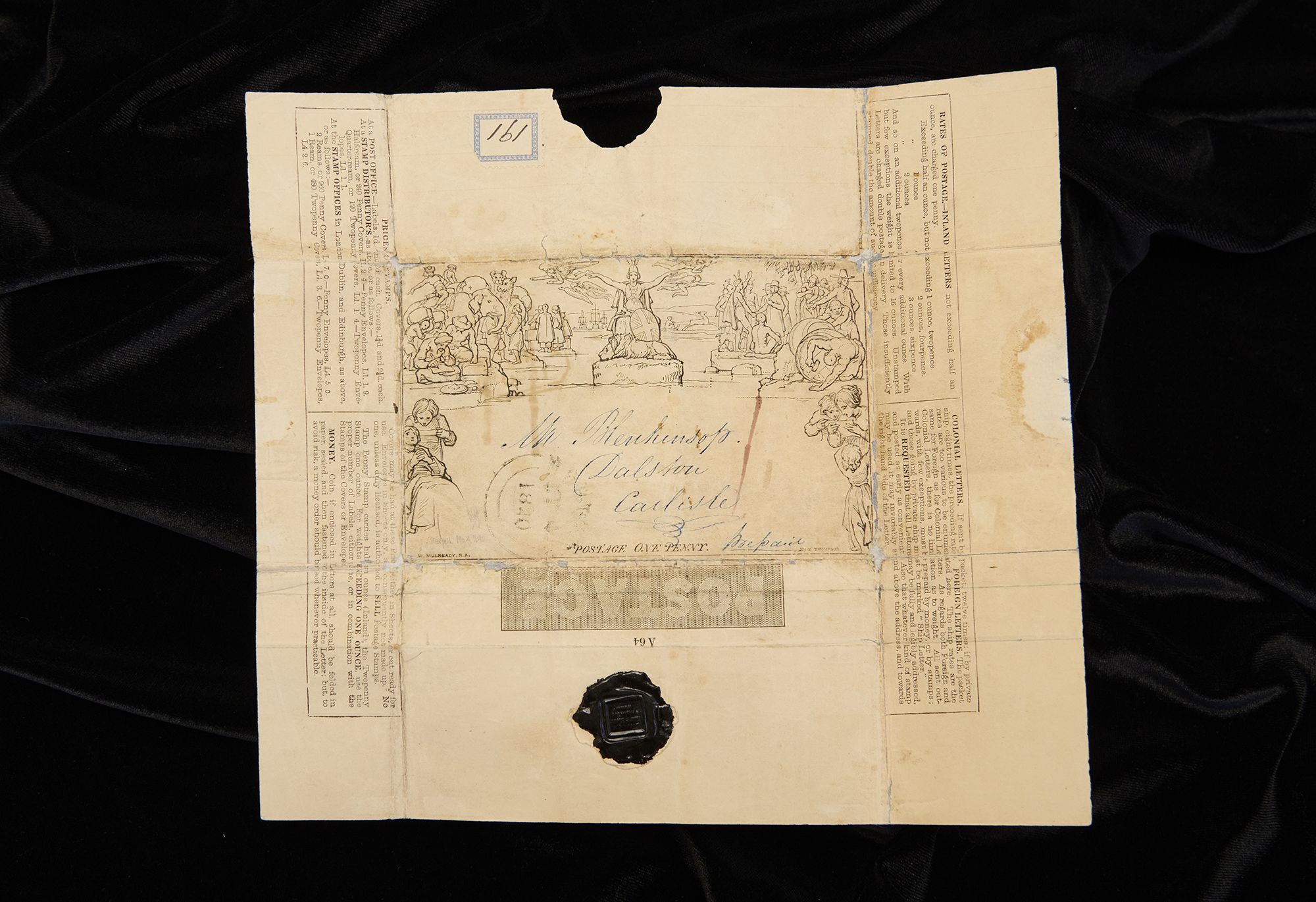 Penny Black: 'First' piece of mail sent using a stamp could fetch