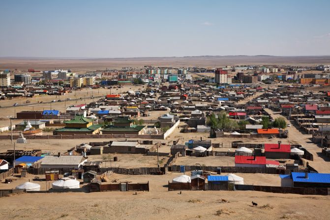 Panoramic view  of Sainshand. Mongolia