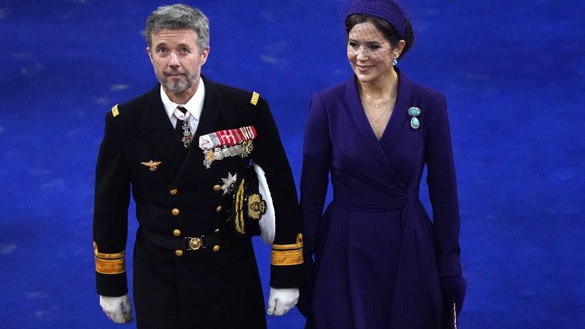 Crown Prince Frederik of Denmark (R) and Crown Princess Mary of Denmark arrive to the New Year's cure for officers from the Armed Forces and the National Emergency Management Agency, as well as invited representatives of major national organizations and the royal patronage at Christiansborg Castle in Copenhagen on January 4, 2024. Denmarks' Queen Margrethe announced in her New Years speech that she is abdicating on February 14, 2024. Crown Prince Frederik will take her place and become King Frederik the 10th of Denmark, while Australian born Crown Princess Mary will be Queen of Denmark. (Photo by Mads Claus Rasmussen / Ritzau Scanpix / AFP) / Denmark OUT (Photo by MADS CLAUS RASMUSSEN/Ritzau Scanpix/AFP via Getty Images)