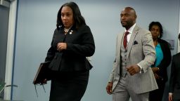 ATLANTA, GEORGIA - AUGUST 14: Fulton County District Attorney Fani Willis arrives to speak at a news conference at the Fulton County Government building on August 14, 2023 in Atlanta, Georgia. A grand jury today handed up an indictment naming former President Donald Trump and his Republican allies over an alleged attempt to overturn the 2020 election results in the state. (Photo by Joe Raedle/Getty Images)