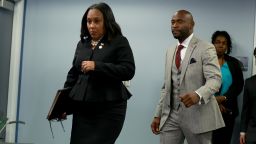 ATLANTA, GEORGIA - AUGUST 14: Fulton County District Attorney Fani Willis arrives to speak at a news conference at the Fulton County Government building on August 14, 2023 in Atlanta, Georgia. A grand jury today handed up an indictment naming former President Donald Trump and his Republican allies over an alleged attempt to overturn the 2020 election results in the state.   (Photo by Joe Raedle/Getty Images)