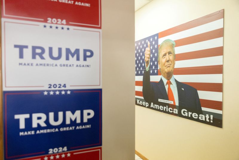 Final Day Ahead Of Caucuses Begins With Trump Boosted By New Poll CNN   240113224445 Donald Trump Posters 01132024 