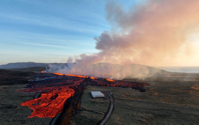 Iceland Volcano Buildings Burn As Lava From Eruption Flows Into   240114105845 03 Iceland Volcano Eruption 01 14 2024 Grindavik 