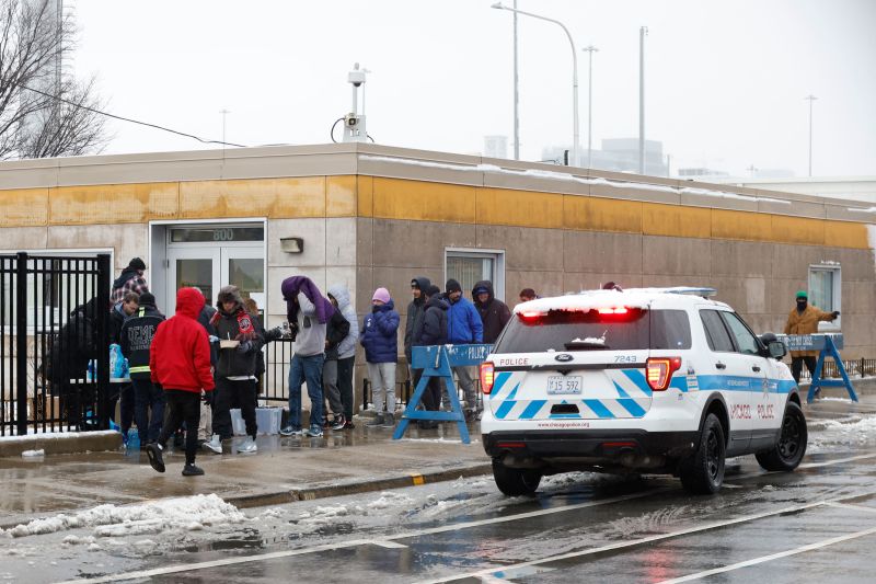 Chicago Scrambles To Shelter Migrants In Dangerous Cold As Texas   240115082533 02 Chicago Migrant Crisis January 2024 