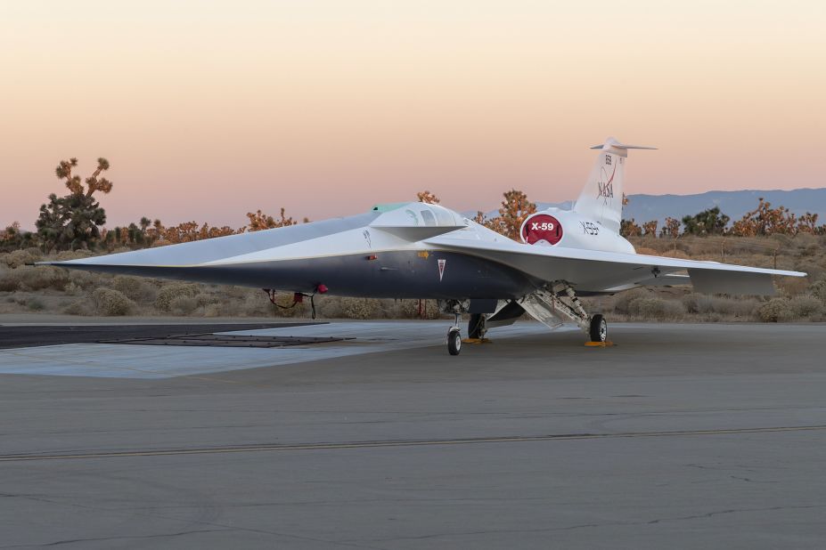 <strong>NASA's supersonic mission:</strong>  In a joint ceremony with Lockheed Martin on January 12, 2023, NASA revealed its X-59 experimental airplane. 