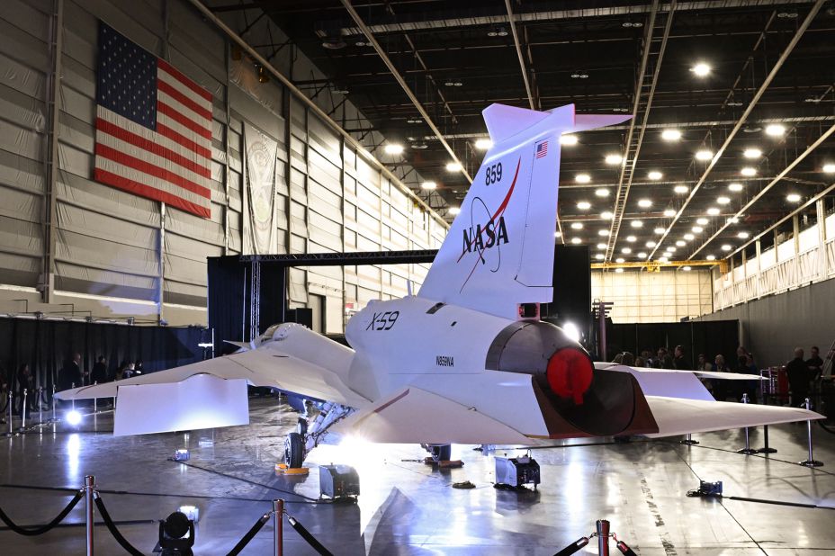 <strong>Time-saver: </strong>The X-59 is the centerpiece of NASA's Quesst mission, which aims to minimize cross-country travel time by making supersonic flight over land feasible. 