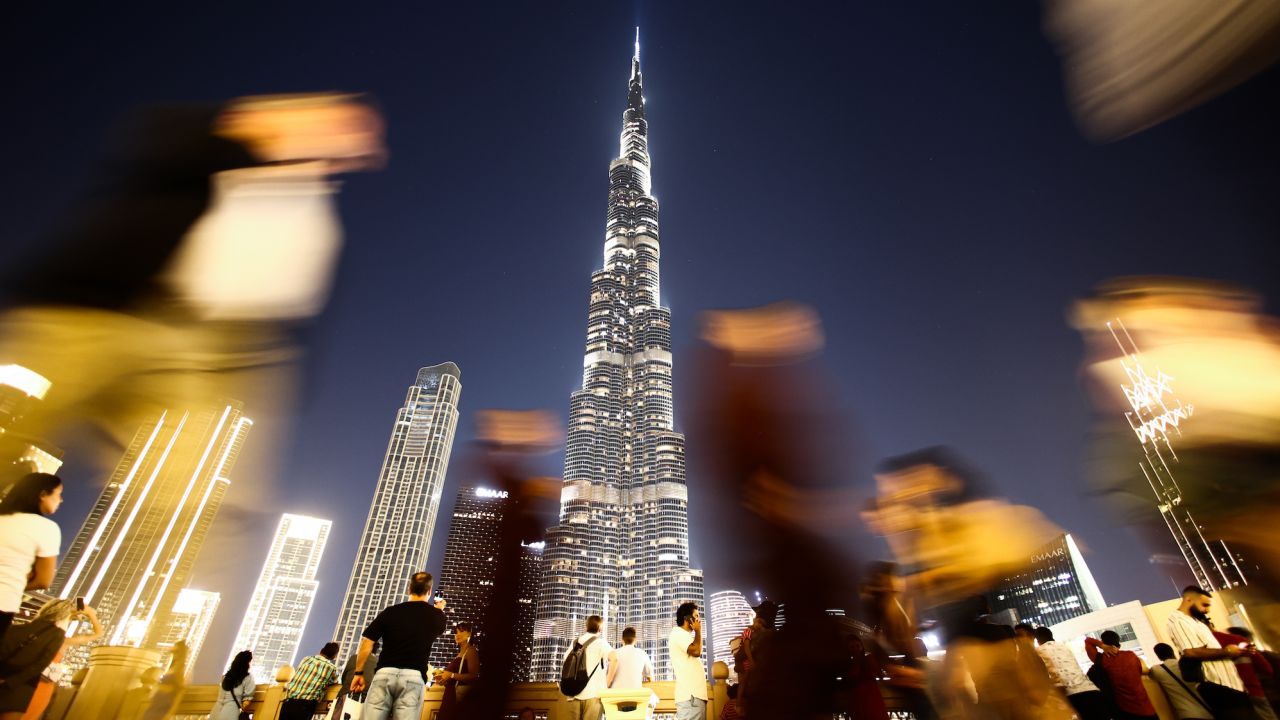 A view of the Burj Khalifa a day before the opening of the COP28 United Nations Climate Change Conference in Dubai, United Arab Emirates on November 29, 2023. (Photo by Jakub Porzycki/NurPhoto)