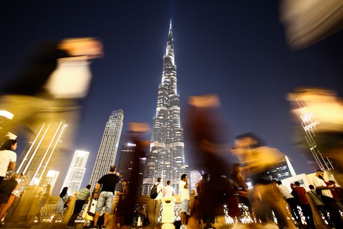 The Burj Khalifa has been the world's tallest building for over a decade now. The super skyscraper is 828 meters (2,716 feet), more than <a href="index.php?page=&url=https%3A%2F%2Fedition.cnn.com%2Ftravel%2Farticle%2Fburj-khalifa-dubai-guide%2Findex.html" target="_blank">double the height of New York's Empire State Building</a>.