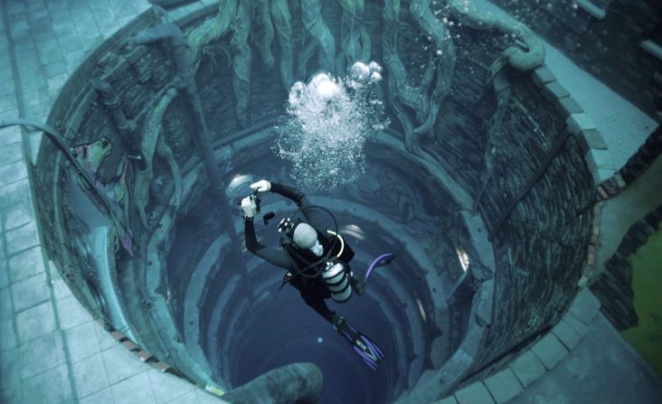 Deep Dive Dubai takes the city's record-breaking to new depths — 60 meters (196 feet) below sea level, to be exact. Those brave enough to take the plunge into <a href="index.php?page=&url=https%3A%2F%2Fedition.cnn.com%2Ftravel%2Farticle%2Fdeep-dive-dubai-worlds-deepest-dive-pool%2Findex.html" target="_blank">the world's deepest pool</a> can scuba dive in a sunken city and get creative in its underwater film studio. 