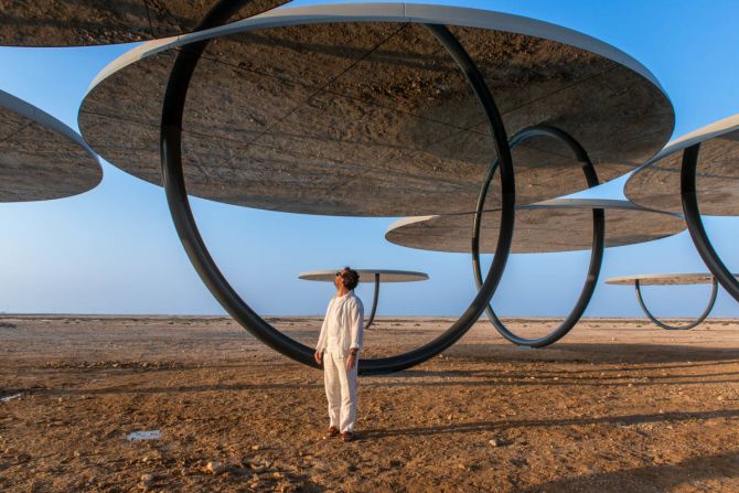 <strong>Worth the trip: </strong>Eliasson says the location of his work in a remote corner of Qatar is very deliberate. "It is reached by driving through the rugged desert northwards from Doha, past Fort Zubarah and the village of Ain Mohammed. "To visit the work, you have to make some effort."