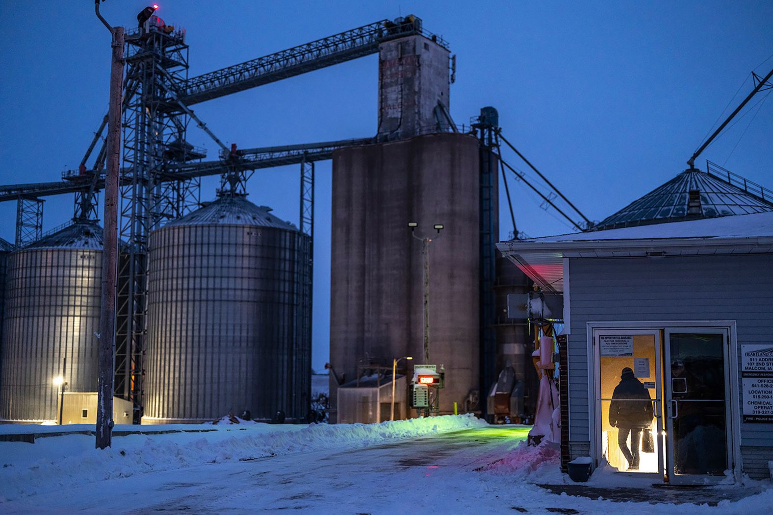 Isaac Hammond braves subzero temperatures to caucus in Malcolm, Iowa, on January 15. <a href="index.php?page=&url=https%3A%2F%2Fwww.cnn.com%2F2024%2F01%2F15%2Fweather%2Fweather-iowa-caucuses-cold-dg%2Findex.html" target="_blank">Monday's caucuses were the coldest ever</a>, with high temperatures below zero across much of the state.