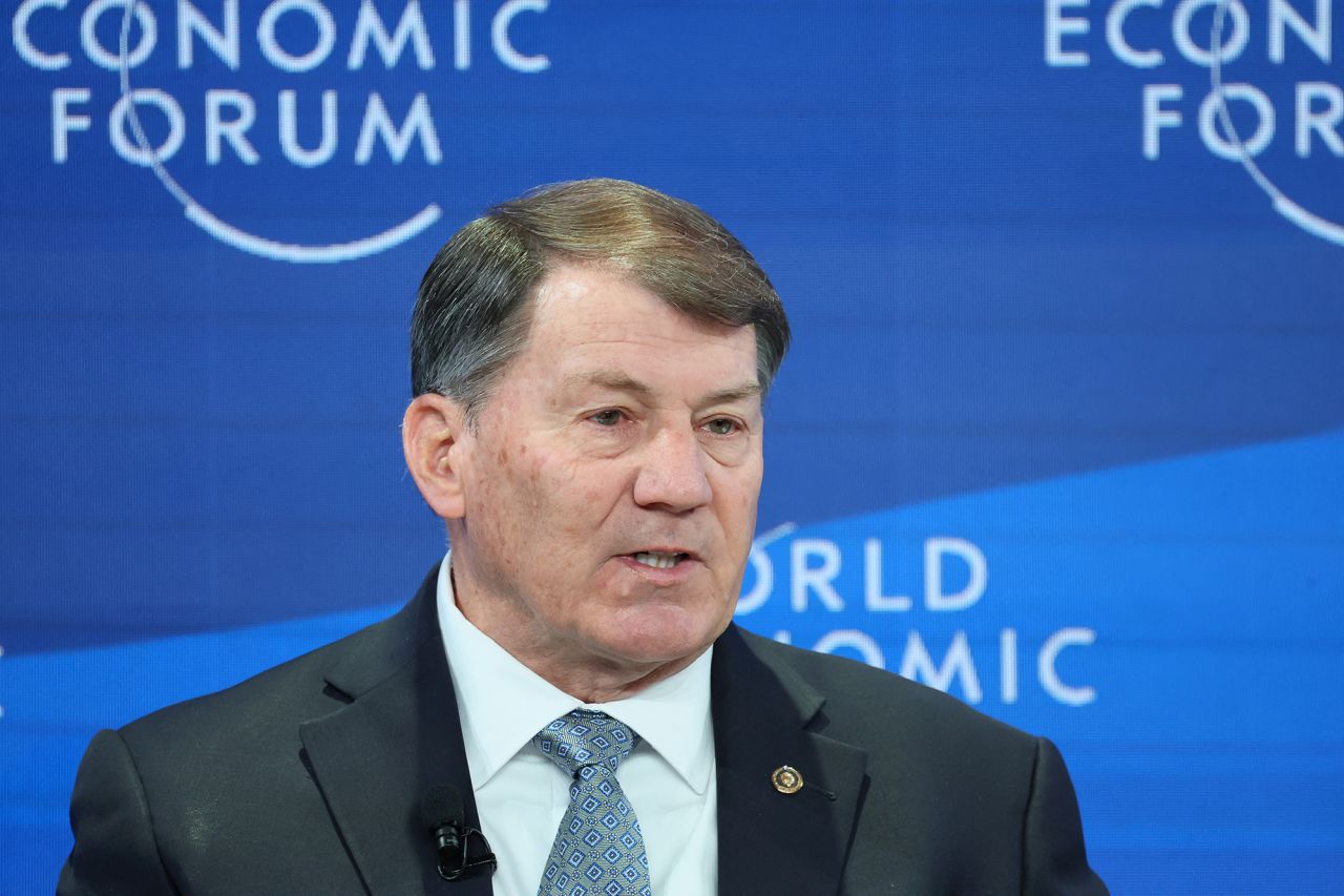 United States senator from South Dakota Mike Rounds speaks during the 54th annual meeting of the World Economic Forum in Davos, Switzerland, January 16, 2024. REUTERS/Denis Balibouse