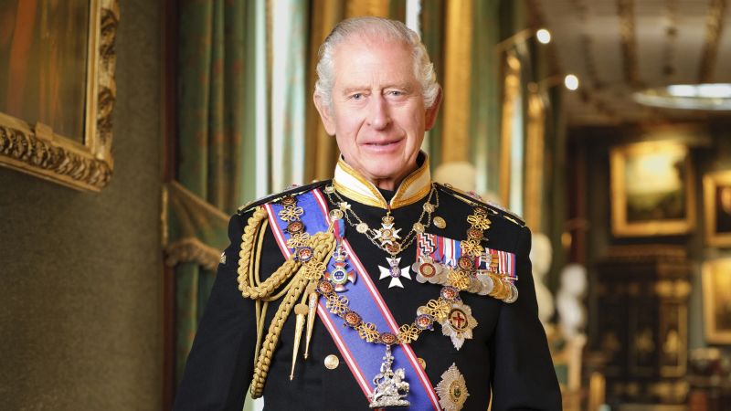 Нов официален портрет на крал Чарлз III който ще виси