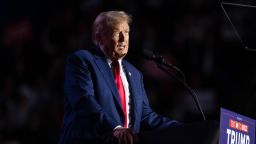 Republican presidential candidate, former President Donald Trump speaks during a campaign event at the Whittemore Center Arena on December 16, 2023 in Durham, New Hampshire.