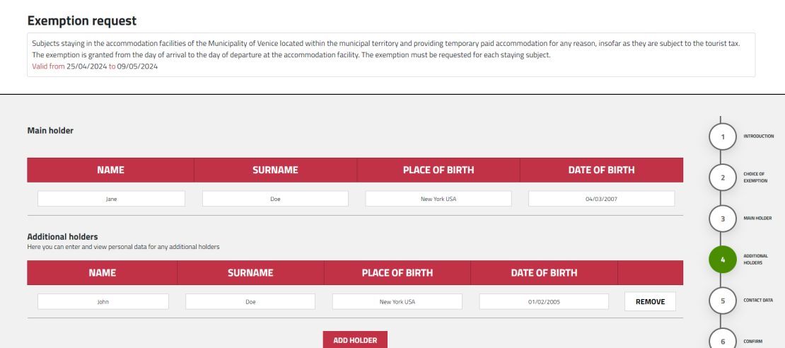 Applying for an exemption takes several steps and a phonecall.