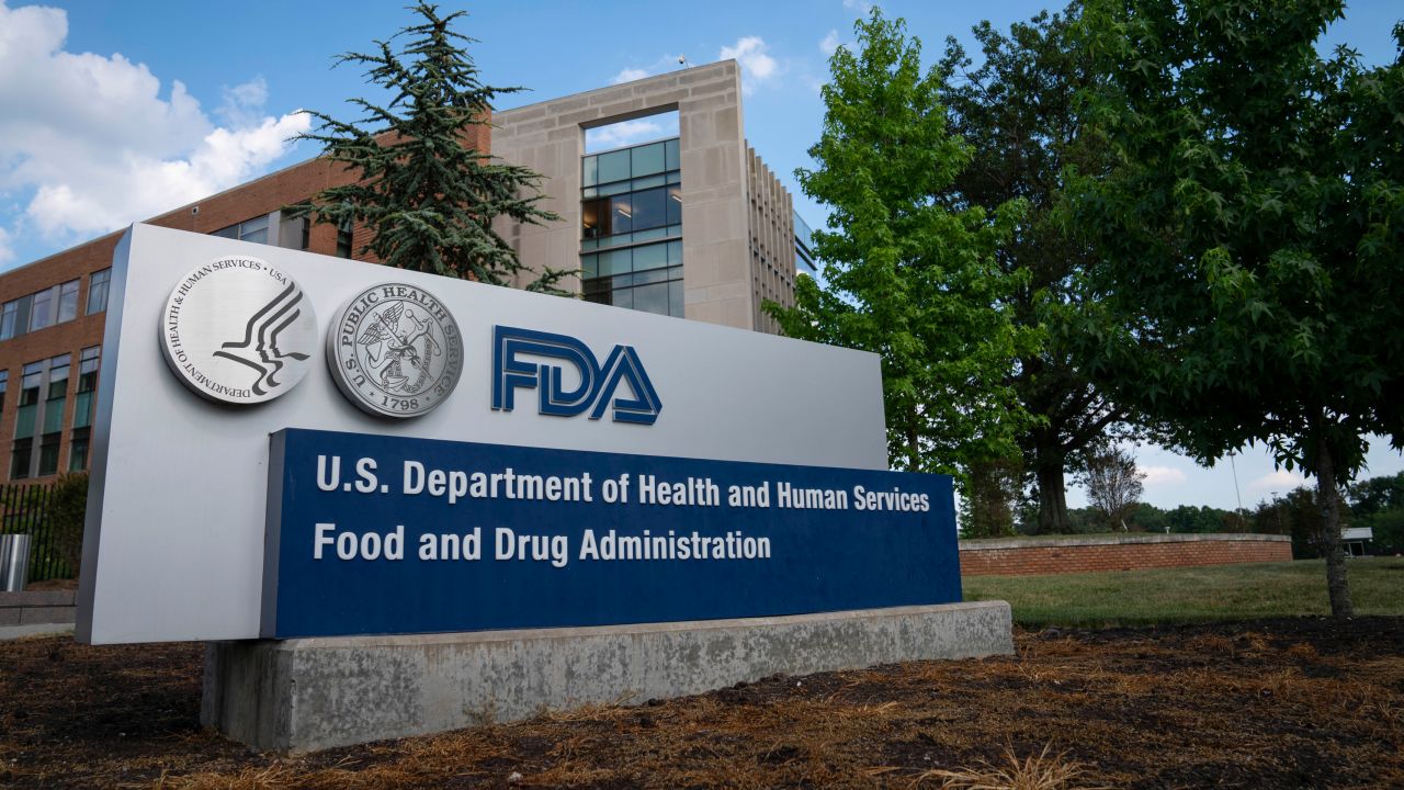 WHITE OAK, MD - JULY 20: A sign for the Food And Drug Administration is seen outside of the headquarters on July 20, 2020 in White Oak, Maryland. (Photo by Sarah Silbiger/Getty Images)