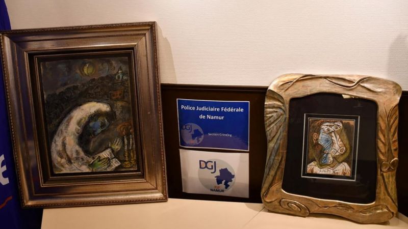 Белгийската полиция откри откраднати картини на Пикасо и Шагал на стойност $900 000 в къща в Антверпен