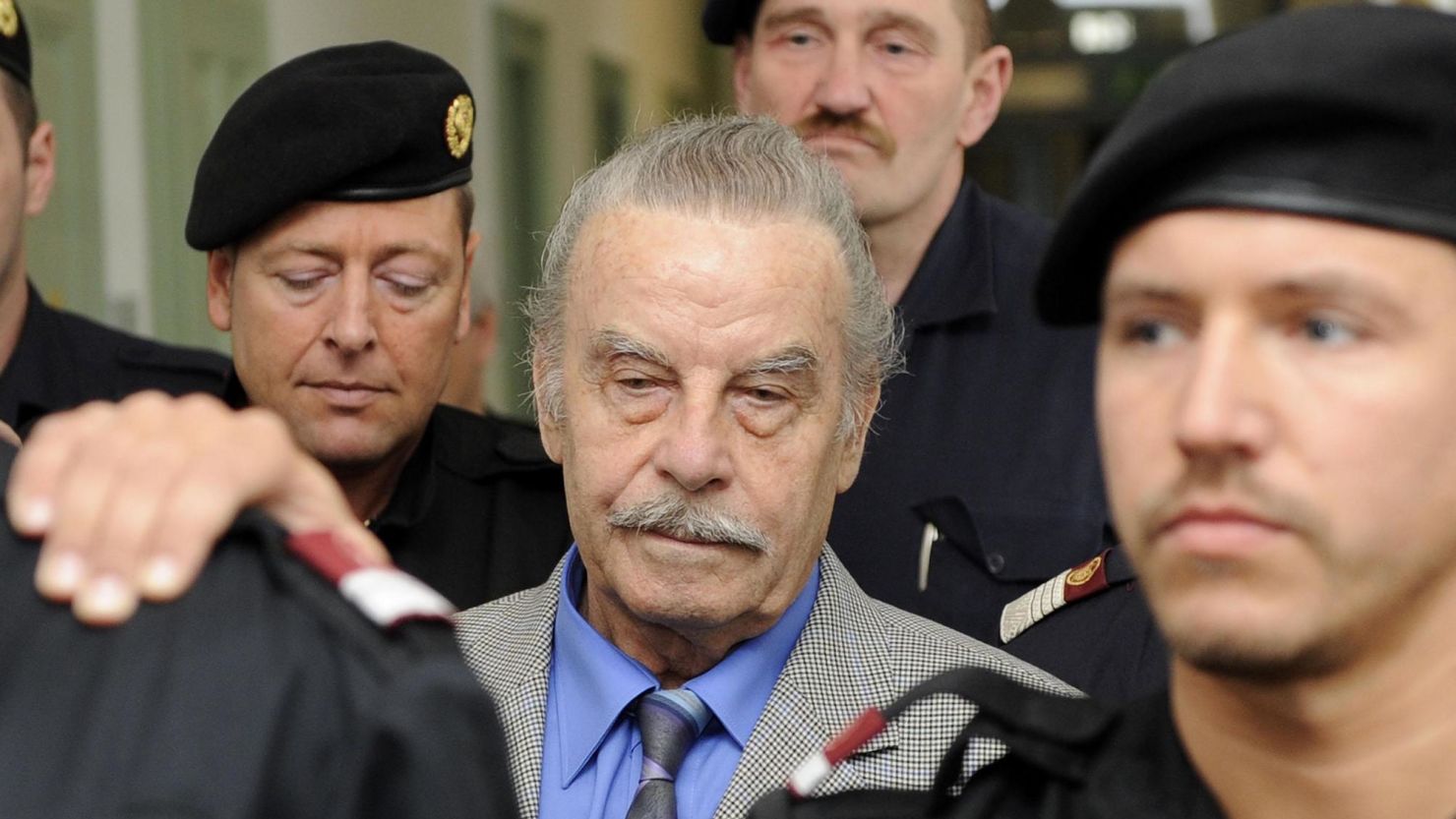 ST. POELTEN, AUSTRIA - MARCH 19:  (EDITORIAL USE ONLY) In this handout picture Josef Fritzl  is seen during day four of his trial at the country court of St. Poelten on March 19, 2009 in St. Poelten, Austria. The 73-year-old Austrian is on trial for murder, rape and incest after allegedly imprisoning his daughter in a cellar for 24 years and fathering seven children with her.   (Photo Handout by APA via Getty Images)