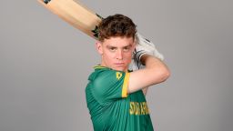 David Teeger of South Africa poses for a portrait ahead of the ICC U19 Men's Cricket World Cup South Africa 2024 on January 14, 2024 in Johannesburg, South Africa.