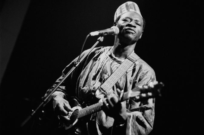 Mali's Ali Farka Touré, pictured here during a 1994 performance in Amsterdam, won Best World Music Album at the 37th Grammy Awards in 1994. He would take home two more golden gramophones over the years, with five total nominations.