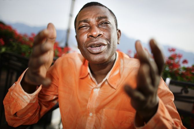 Senegalese singer Youssou N'Dour would take home the same award a year later at the 47th Grammy Awards in 2005. Pictured: N'Dour during an interview in July 2010.