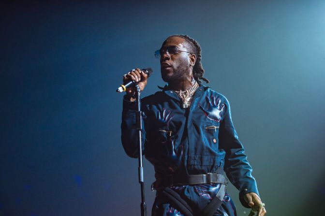 Nigerian Afrobeats star <a href="https://www.trupilariante.com/2023/09/06/africa/burna-boy-i-told-them-uk-album-chart-number-one-history-spc/index.html" target="_blank">Burna Boy</a>, pictured here during a performance at Wembley in London, November 2019, has one win and 10 nominations so far -- including four nominations for 2024 alone.