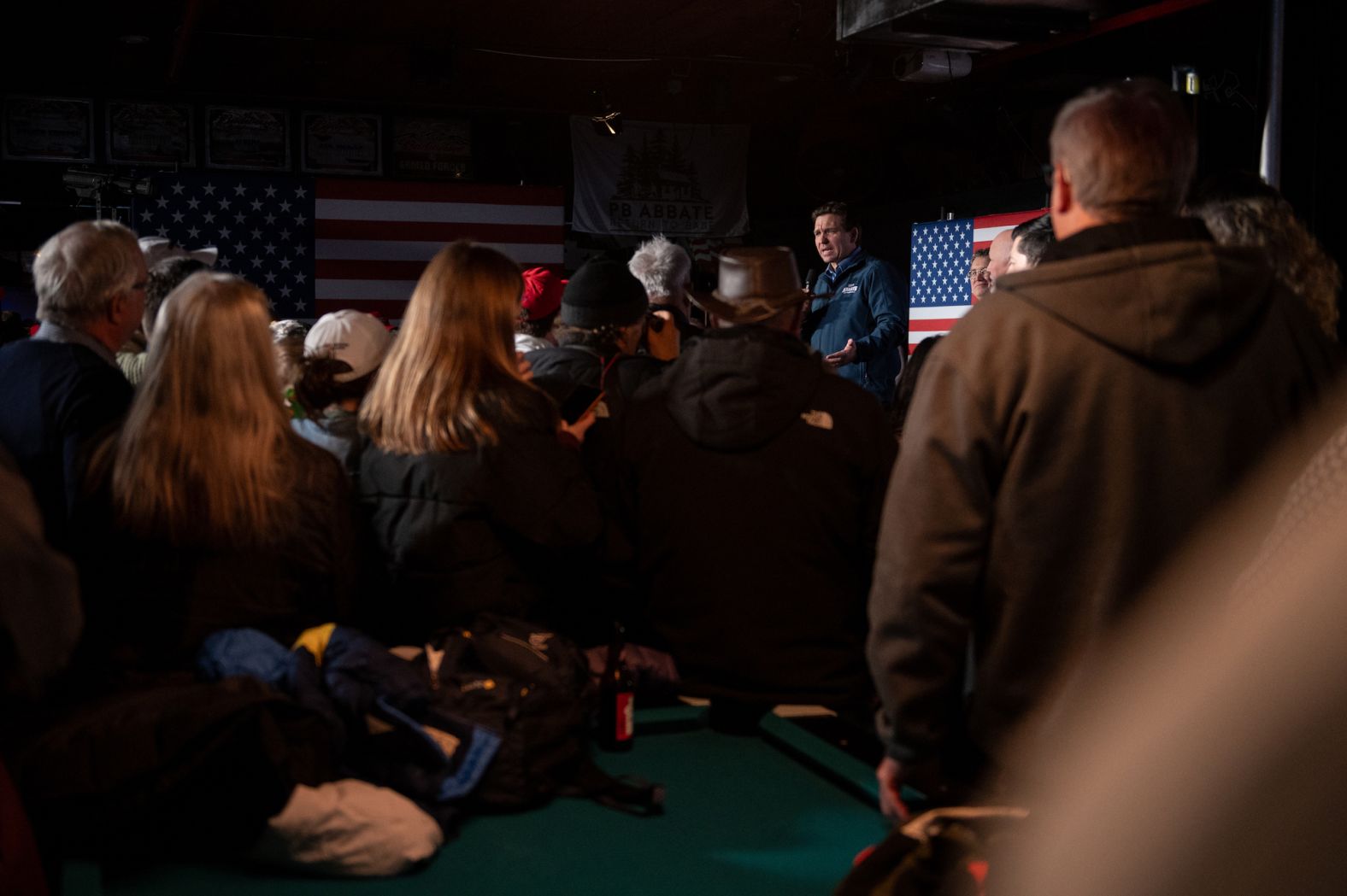 Florida Gov. Ron DeSantis holds a town hall in Hampton, New Hampshire, on Wednesday, January 17. DeSantis <a href="index.php?page=&url=https%3A%2F%2Fwww.cnn.com%2F2024%2F01%2F21%2Fpolitics%2Fdesantis-ends-2024-campaign%2Findex.html" target="_blank">ended his White House bid</a> on Sunday, January 21, nearly a week after his underwhelming performance in Iowa.