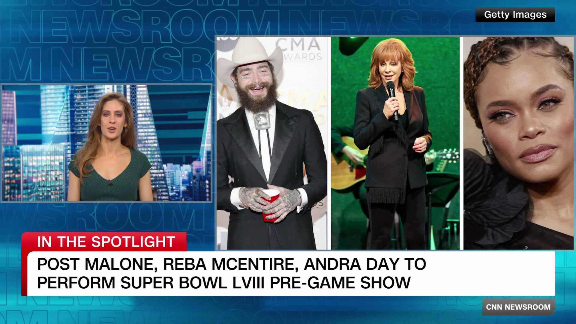 Reba McEntire, Post Malone, Andra Day set to be pre-game performers at Super  Bowl LVIII