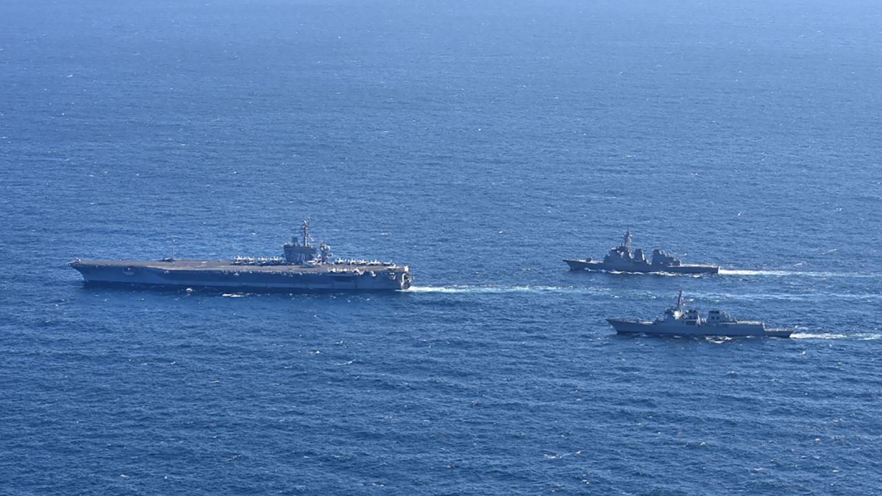 South Korea, US and Japan conducting trilateral exercise in the waters and airs south of the Jeju island between January 15 and 17, 2024.