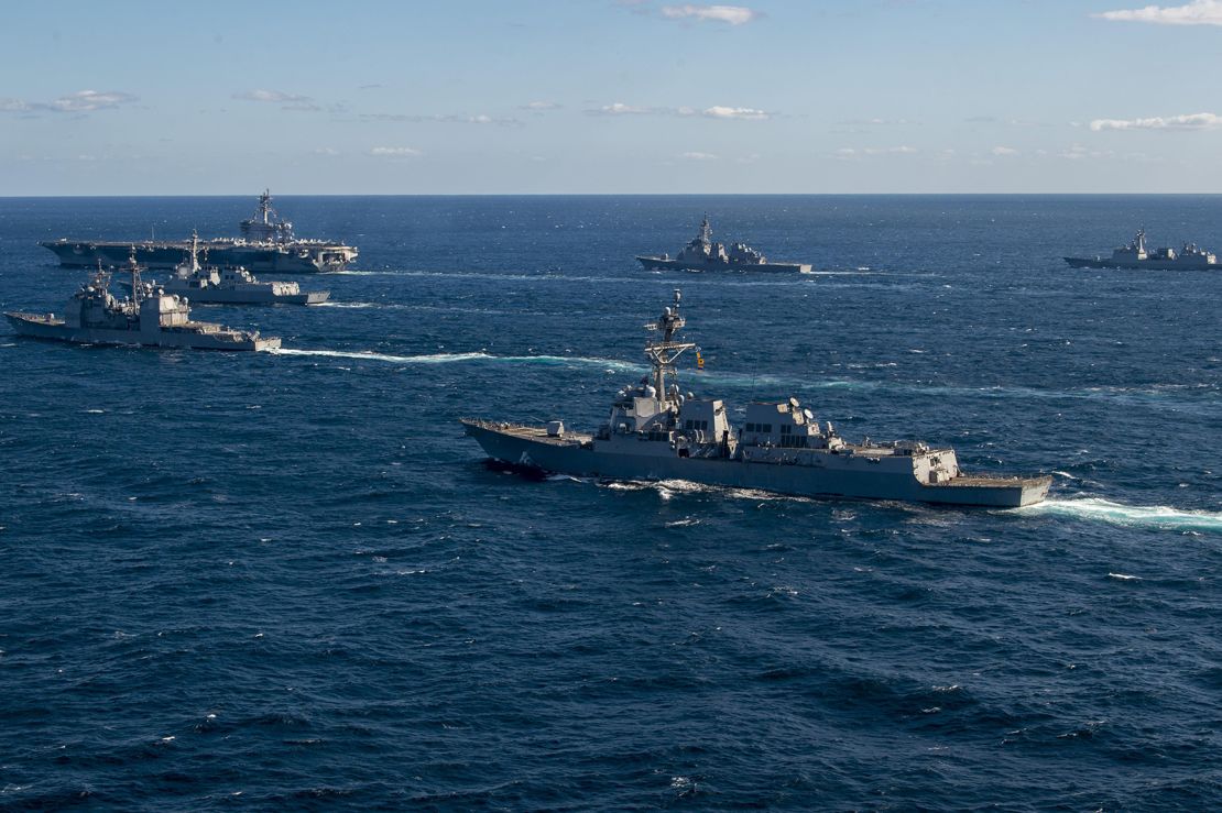 South Korea, US and Japan conducting trilateral exercise in the waters and airs south of the Jeju island between January 15 and 17, 2024.