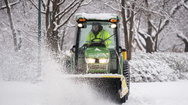 TORMENTA DE INVIERNO: Nieve y frío intenso en el Medio Oeste y Noreste el viernes