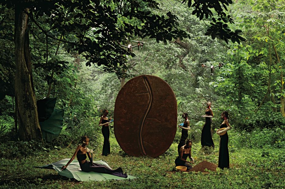 Shot by Obasi, "The Ant Phenomenon" represents supply chain innovation, with coffee farmers entering the era of digital agriculture. Its description reads: "At the center of a green oasis, the heart of the world's interest, live the pioneers of the future."