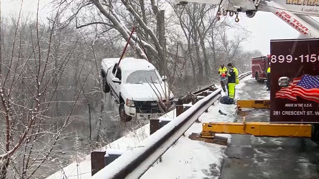 truck in snow