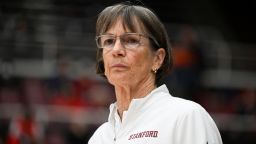 PALO ALTO, CALIFORNIA - JANUARY 19: Head coach Tara VanDerveer of the Stanford Cardinal looks on before a game against the Oregon Ducks at Stanford Maples Pavilion on January 19, 2024 in Palo Alto, California. (Photo by Brandon Vallance/Getty Images)