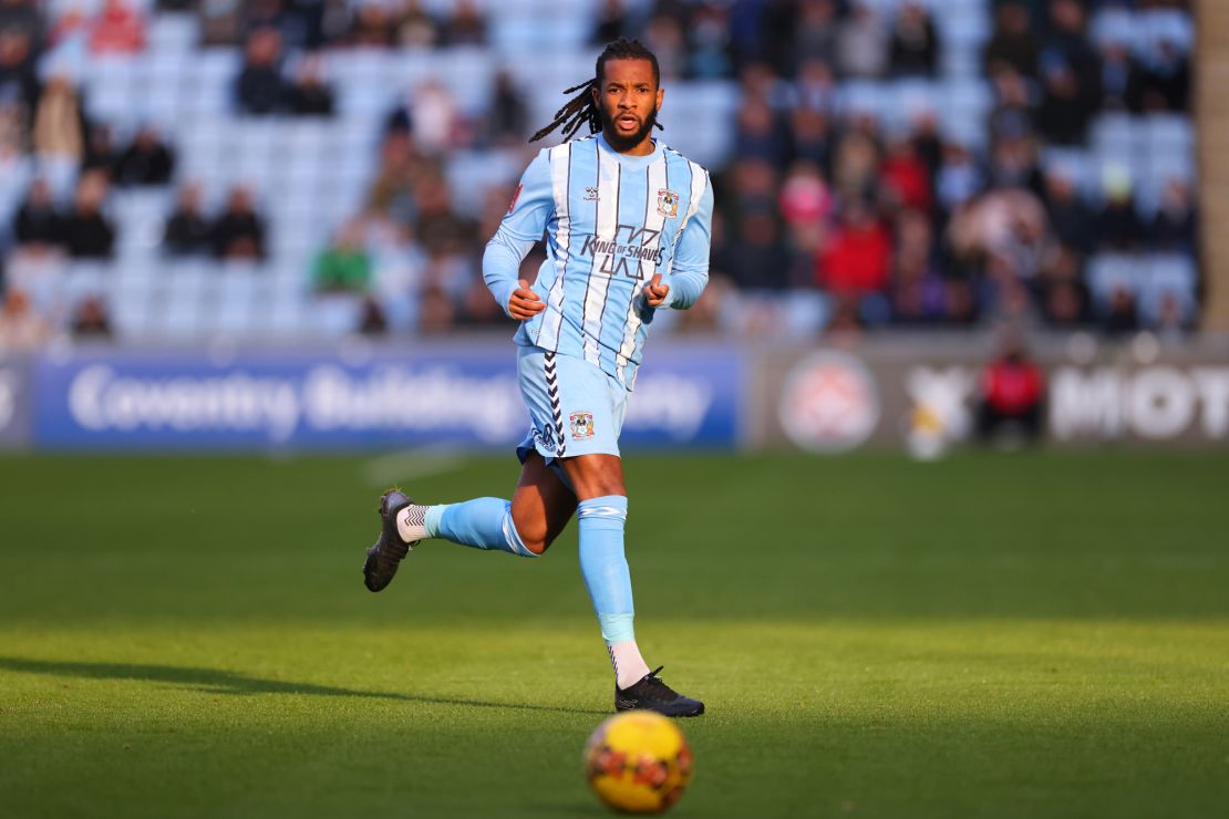 COVENTRY, ENGLAND - JANUARY 06: Kasey Palmer of Coventry City  during the Emirates FA Cup Third Round match between Coventry City and Oxford United at The Coventry Building Society Arena on January 06, 2024 in Coventry, England. (Photo by Marc Atkins/Getty Images)