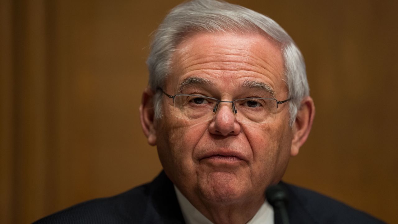 WASHINGTON, DC - JANUARY 11: Sen. Bob Menendez (D-NJ) speaks during a Senate Banking, Housing, and Urban Affairs committee hearing on January 11, 2024 in Washington, DC. The hearing examined legislative solutions and public education for stopping the flow of fentanyl into and throughout the United States. (Photo by Kent Nishimura/Getty Images)