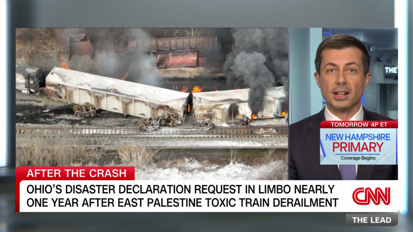 Secy. Buttigieg on stalled rail safety law after toxic crash | CNN