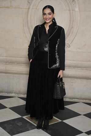Sonam Kapoor attends the Dior Haute Couture show on January 22 in Paris, France.