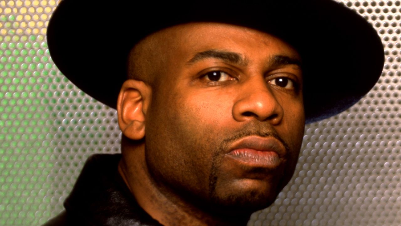 American musician and DJ Jason Mizell (1965-2002) (Jam Master Jay), of the American hip-hop group Run-D.M.C., poses for a portrait circa May, 1999 in Los Angeles, California.