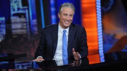 Jon Stewart hosts "The Daily Show with Jon Stewart" #JonVoyage on August 6, 2015 in New York City.