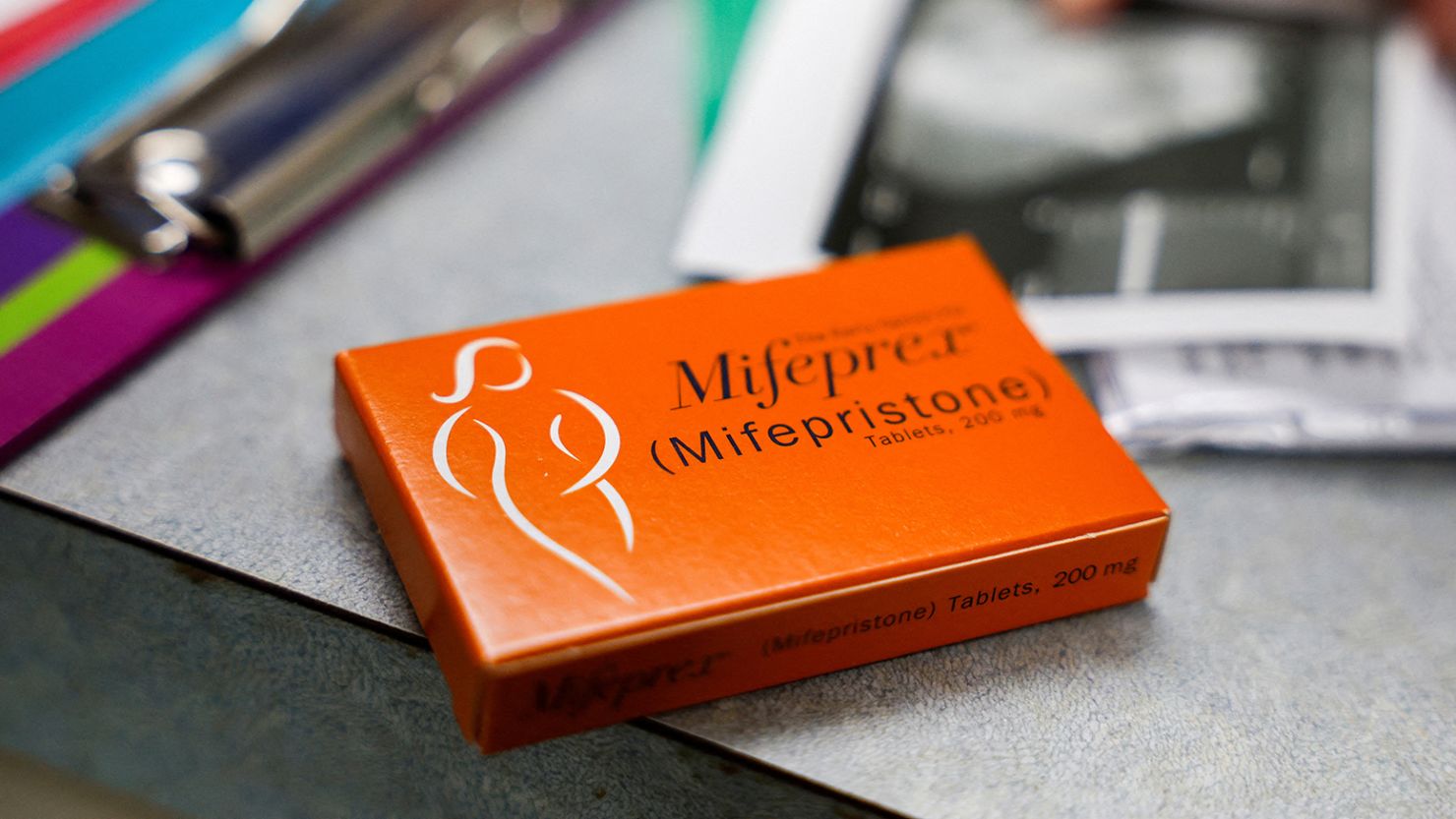 Mifepristone, the first medication in a medical abortion, is prepared for a patient at Alamo Women's Clinic in Carbondale, Illinois, U.S., April 20, 2023.