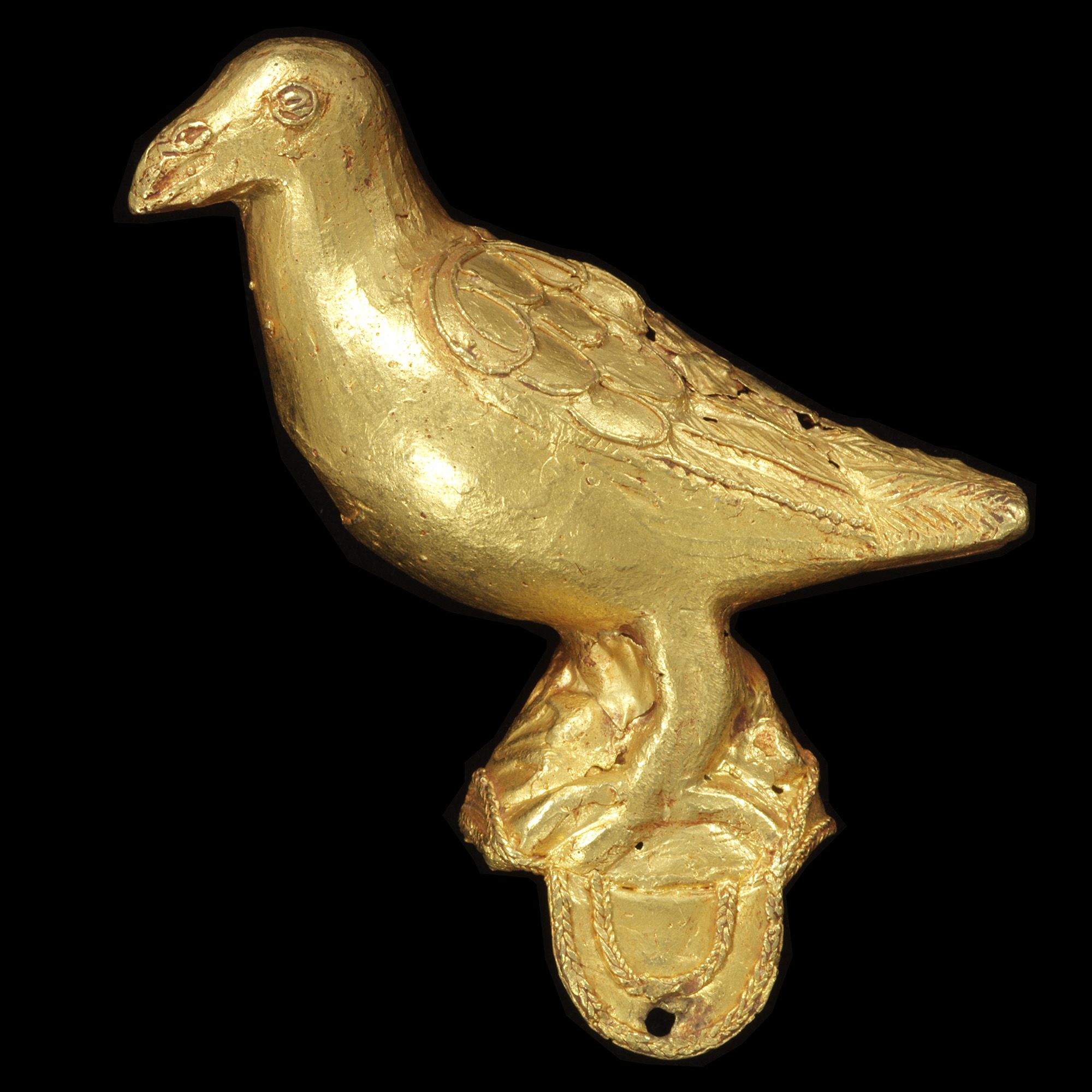 Ornament

Cast gold ornament, in the form of a bird, probably from a ceremonial hat, Asante, Ghana © Victoria and Albert Museum, London.jpg

Unknown
Ghana
before 1874
Cast gold