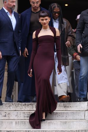 Zendaya attends the Fendi Haute Couture show on January 25 in Paris, France.