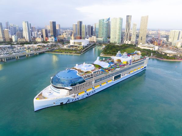 <strong>Icon of the Seas: </strong>Royal Caribbean's first Icon Class ship, Icon of the Seas, debuts as the world's largest cruise ship. At maximum capacity, it carries nearly 10,000 passengers and crew combined.
