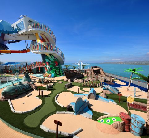 <strong>Mini-golf:</strong> The ship features a new take on Lost Dunes mini-golf. Many of the ship's features are geared toward family adventure.